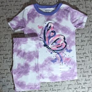 Purple Butterfly Pajama Set